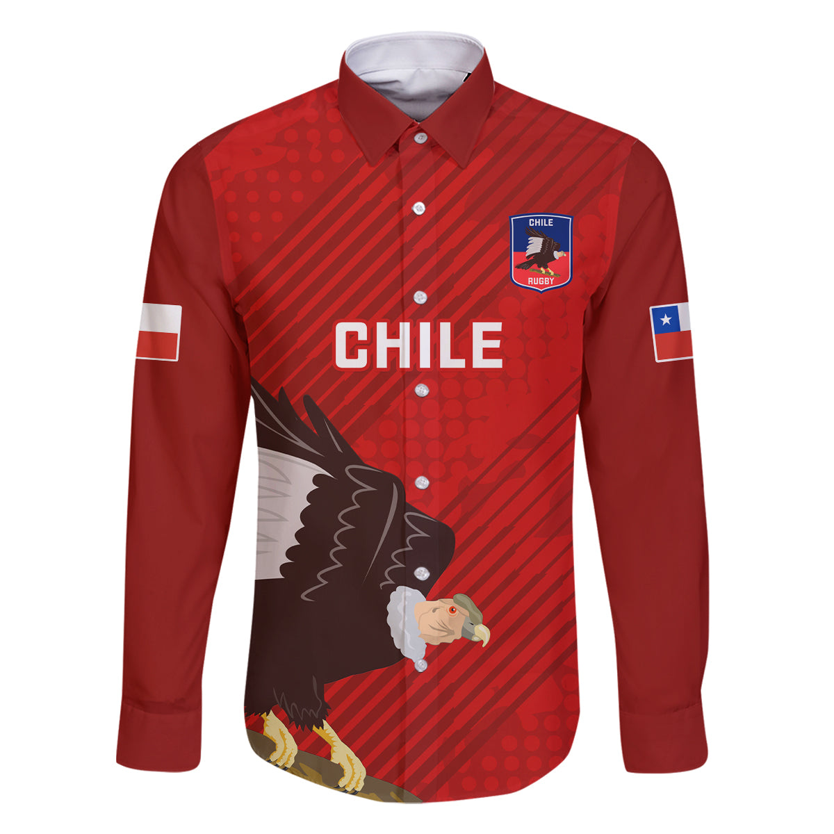 Chile Rugby Family Matching Tank Maxi Dress and Hawaiian Shirt 2023 Los Condores Grunge Style - Wonder Print Shop
