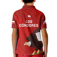 Chile Rugby Kid Polo Shirt 2023 Los Condores Grunge Style - Wonder Print Shop