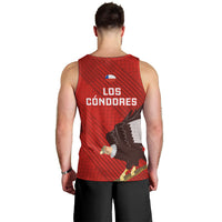 Chile Rugby Men Tank Top 2023 Los Condores Grunge Style - Wonder Print Shop