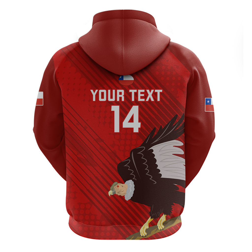 Custom Chile Rugby Hoodie 2023 Los Condores Grunge Style - Wonder Print Shop
