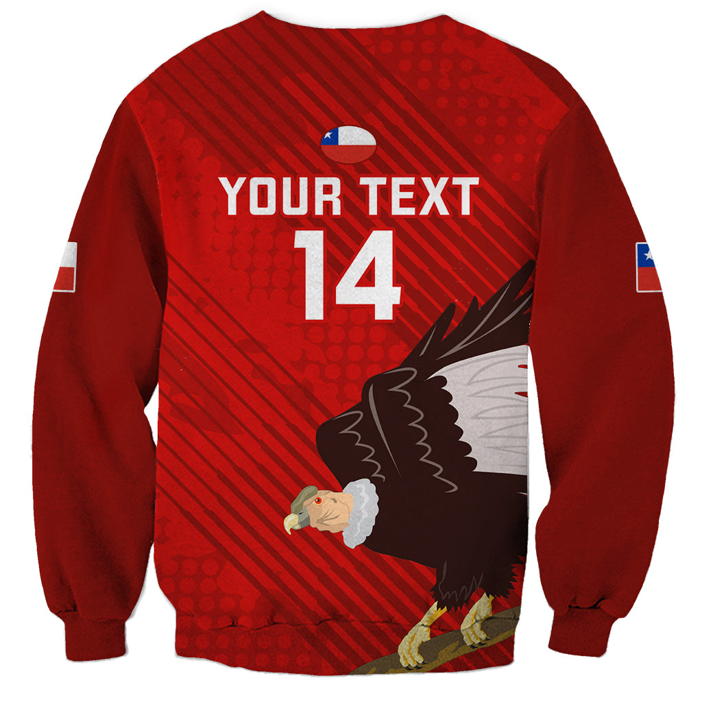 Custom Chile Rugby Sweatshirt 2023 Los Condores Grunge Style - Wonder Print Shop
