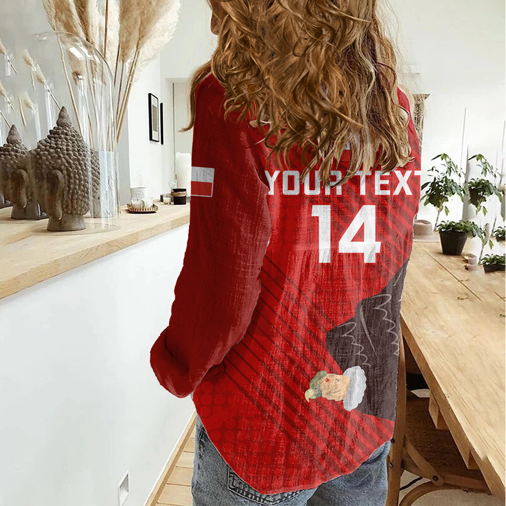 Custom Chile Rugby Women Casual Shirt 2023 Los Condores Grunge Style - Wonder Print Shop