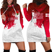 England Rugby Hoodie Dress 2023 Go Champions World Cup Red Rose - Wonder Print Shop