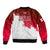 England Rugby Sleeve Zip Bomber Jacket 2023 Go Champions World Cup Red Rose - Wonder Print Shop