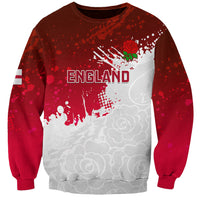 Custom England Rugby Sweatshirt 2023 Go Champions World Cup Red Rose - Wonder Print Shop