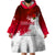 Custom England Rugby Wearable Blanket Hoodie 2023 Go Champions World Cup Red Rose - Wonder Print Shop
