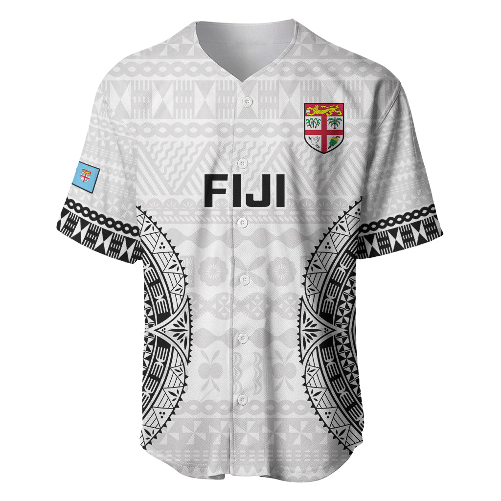Fiji Rugby Baseball Jersey 2023 Go Champions World Cup Fijian Tapa Pattern - Wonder Print Shop