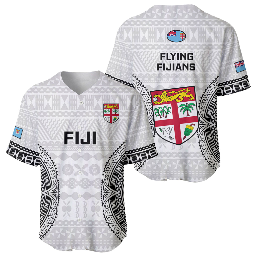 Fiji Rugby Baseball Jersey 2023 Go Champions World Cup Fijian Tapa Pattern - Wonder Print Shop