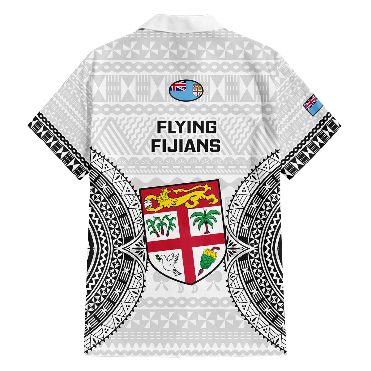 Fiji Rugby Family Matching Long Sleeve Bodycon Dress and Hawaiian Shirt 2023 Go Champions World Cup Fijian Tapa Pattern - Wonder Print Shop