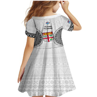 Fiji Rugby Family Matching Mermaid Dress and Hawaiian Shirt 2023 Go Champions World Cup Fijian Tapa Pattern - Wonder Print Shop