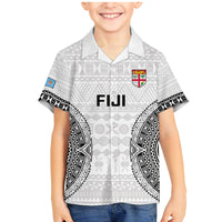 Fiji Rugby Family Matching Mermaid Dress and Hawaiian Shirt 2023 Go Champions World Cup Fijian Tapa Pattern - Wonder Print Shop