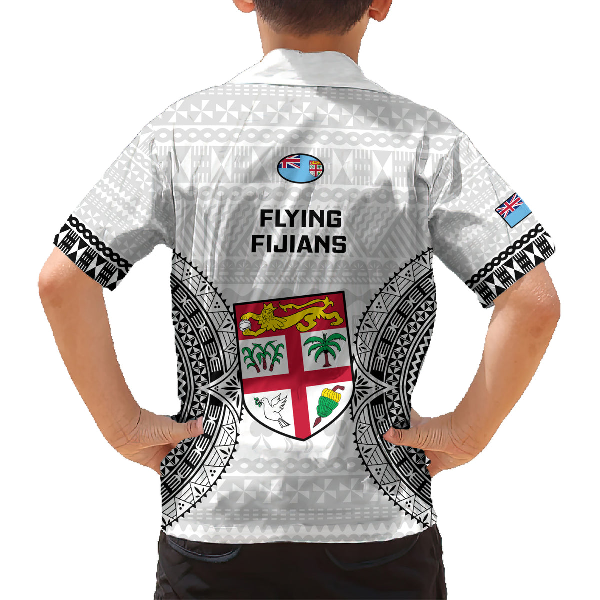 Fiji Rugby Kid Hawaiian Shirt 2023 Go Champions World Cup Fijian Tapa Pattern - Wonder Print Shop