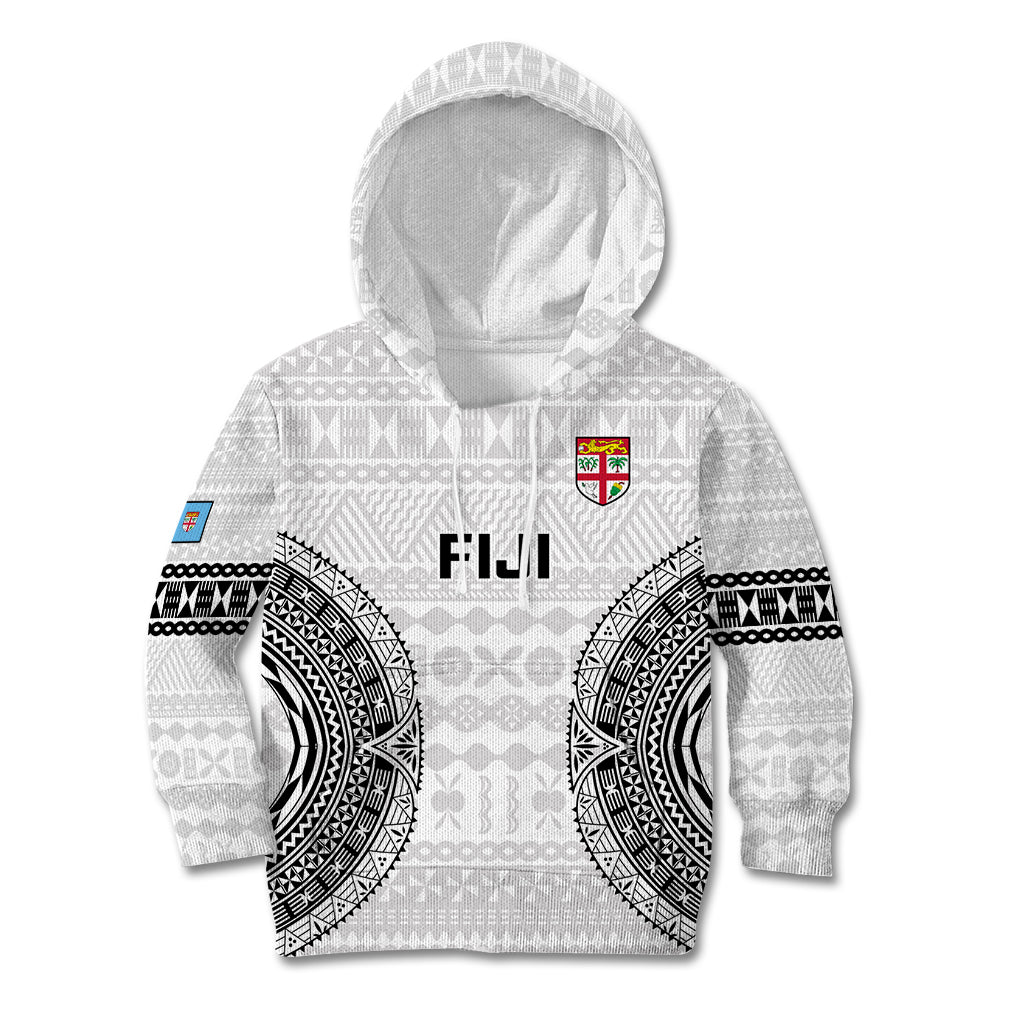Fiji Rugby Kid Hoodie 2023 Go Champions World Cup Fijian Tapa Pattern - Wonder Print Shop