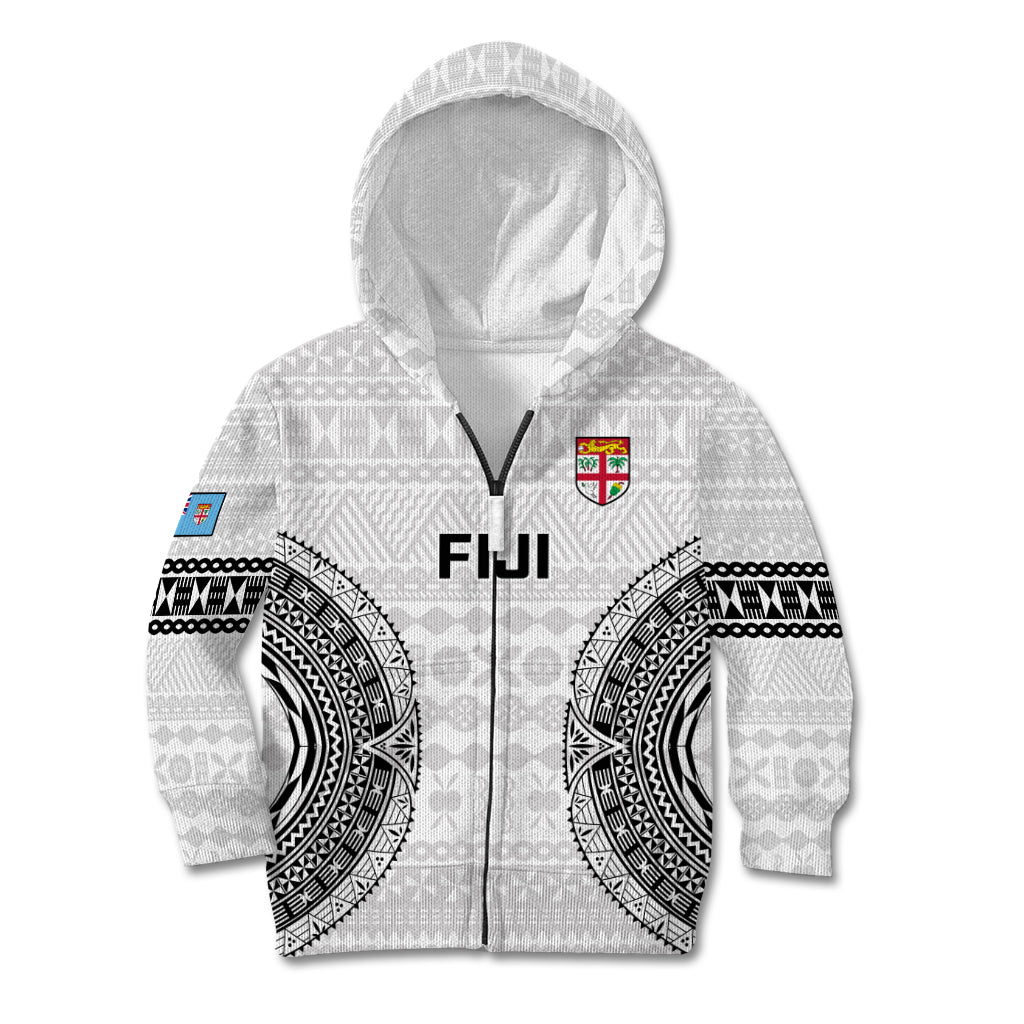 Fiji Rugby Kid Hoodie 2023 Go Champions World Cup Fijian Tapa Pattern - Wonder Print Shop