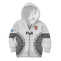 Fiji Rugby Kid Hoodie 2023 Go Champions World Cup Fijian Tapa Pattern - Wonder Print Shop