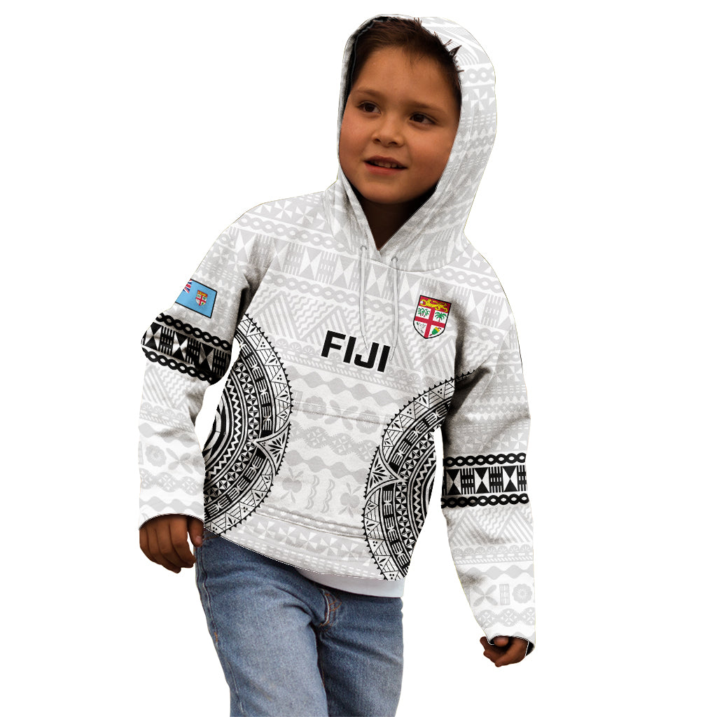 Fiji Rugby Kid Hoodie 2023 Go Champions World Cup Fijian Tapa Pattern - Wonder Print Shop
