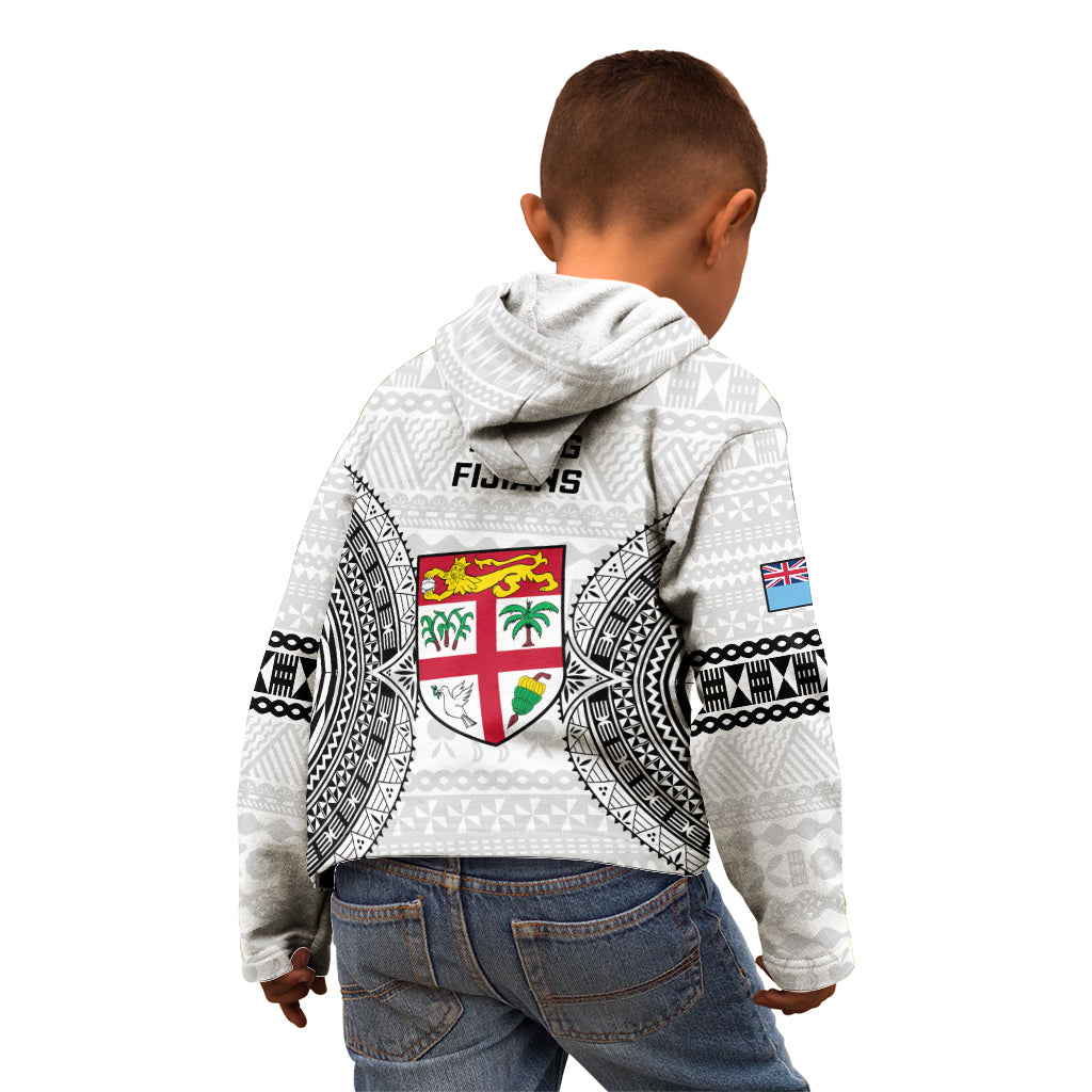 Fiji Rugby Kid Hoodie 2023 Go Champions World Cup Fijian Tapa Pattern - Wonder Print Shop