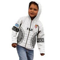 Fiji Rugby Kid Hoodie 2023 Go Champions World Cup Fijian Tapa Pattern - Wonder Print Shop