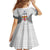 Fiji Rugby Kid Short Sleeve Dress 2023 Go Champions World Cup Fijian Tapa Pattern - Wonder Print Shop