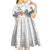 Fiji Rugby Kid Short Sleeve Dress 2023 Go Champions World Cup Fijian Tapa Pattern - Wonder Print Shop