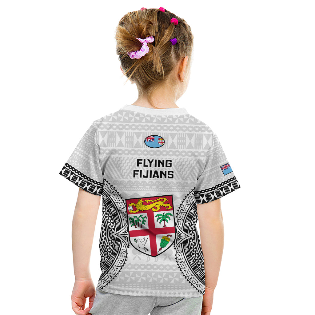 Fiji Rugby Kid T Shirt 2023 Go Champions World Cup Fijian Tapa Pattern - Wonder Print Shop
