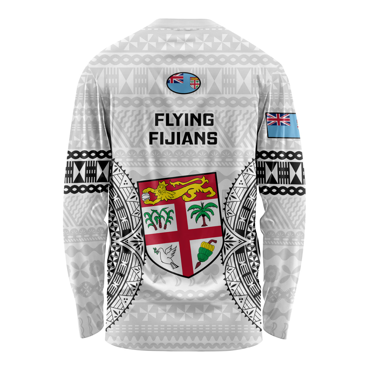 Fiji Rugby Long Sleeve Shirt 2023 Go Champions World Cup Fijian Tapa Pattern - Wonder Print Shop