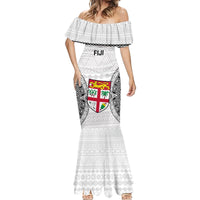 Fiji Rugby Mermaid Dress 2023 Go Champions World Cup Fijian Tapa Pattern - Wonder Print Shop