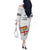 Fiji Rugby Off The Shoulder Long Sleeve Dress 2023 Go Champions World Cup Fijian Tapa Pattern - Wonder Print Shop