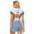 Fiji Rugby Raglan Cropped T Shirt 2023 Go Champions World Cup Fijian Tapa Pattern - Wonder Print Shop