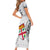 Fiji Rugby Short Sleeve Bodycon Dress 2023 Go Champions World Cup Fijian Tapa Pattern - Wonder Print Shop