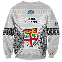 Fiji Rugby Sweatshirt 2023 Go Champions World Cup Fijian Tapa Pattern - Wonder Print Shop