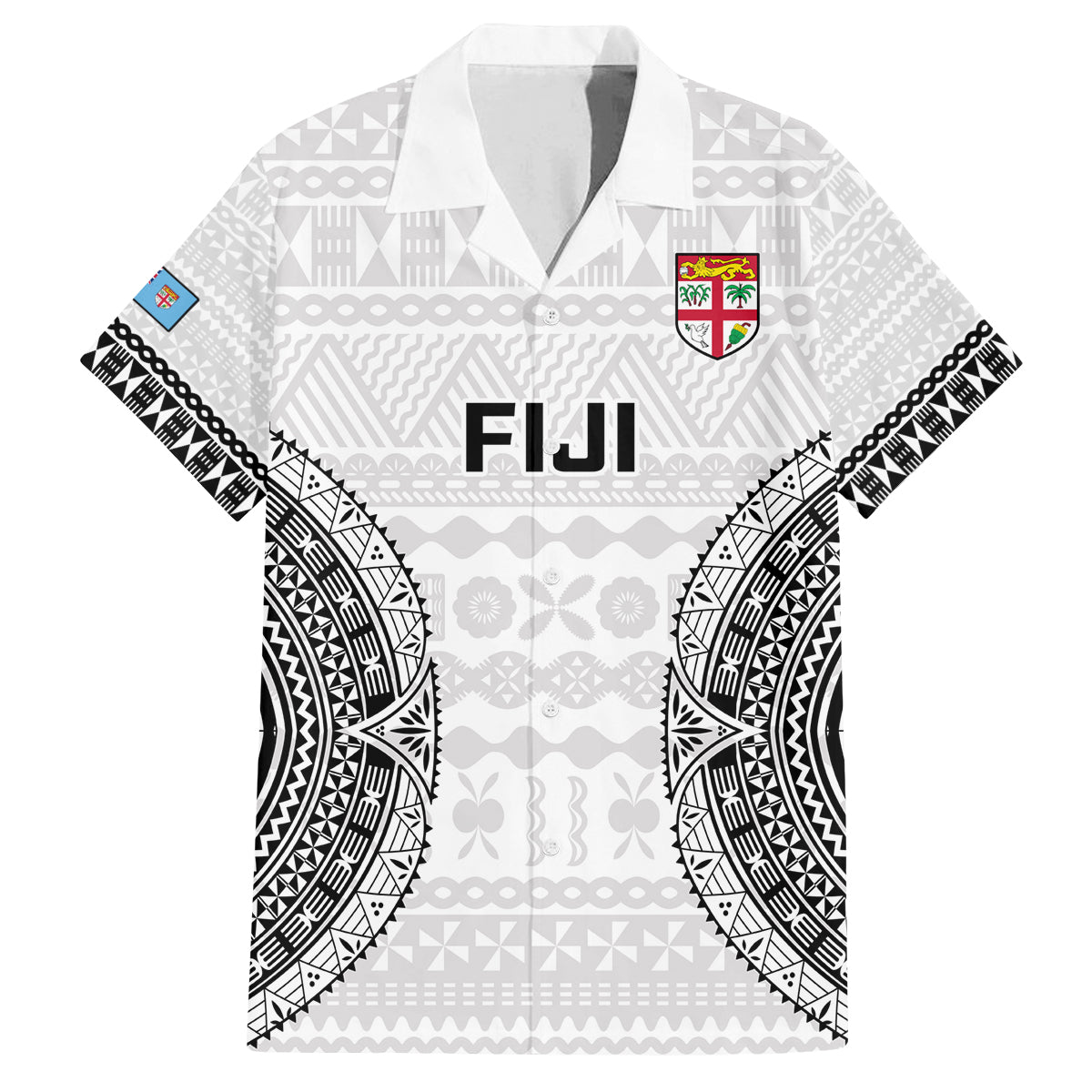 Custom Fiji Rugby Family Matching Long Sleeve Bodycon Dress and Hawaiian Shirt 2023 Go Champions World Cup Fijian Tapa Pattern - Wonder Print Shop