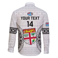 Custom Fiji Rugby Family Matching Long Sleeve Bodycon Dress and Hawaiian Shirt 2023 Go Champions World Cup Fijian Tapa Pattern - Wonder Print Shop