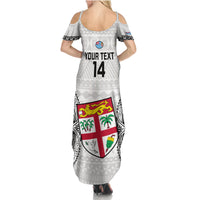 Custom Fiji Rugby Family Matching Summer Maxi Dress and Hawaiian Shirt 2023 Go Champions World Cup Fijian Tapa Pattern - Wonder Print Shop