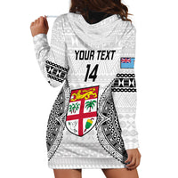 Custom Fiji Rugby Hoodie Dress 2023 Go Champions World Cup Fijian Tapa Pattern - Wonder Print Shop