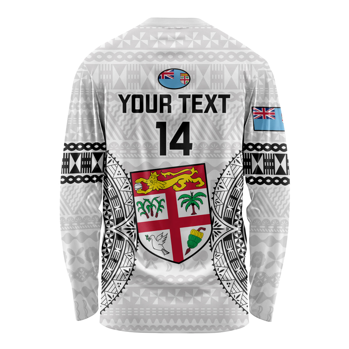Custom Fiji Rugby Long Sleeve Shirt 2023 Go Champions World Cup Fijian Tapa Pattern - Wonder Print Shop