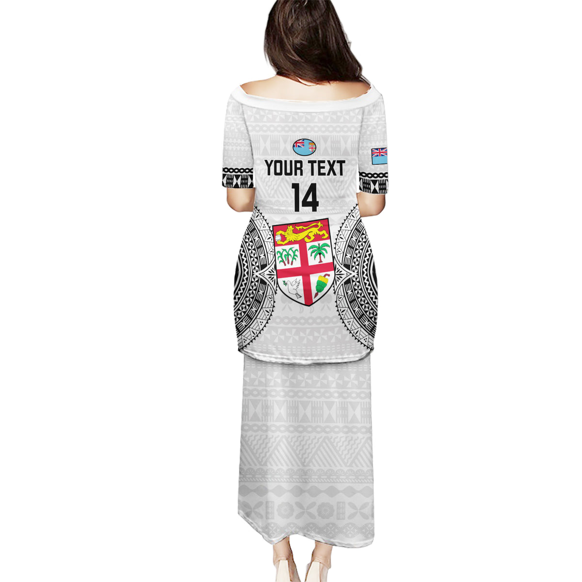 Custom Fiji Rugby Puletasi 2023 Go Champions World Cup Fijian Tapa Pattern - Wonder Print Shop