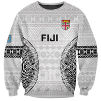 Custom Fiji Rugby Sweatshirt 2023 Go Champions World Cup Fijian Tapa Pattern - Wonder Print Shop