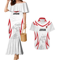Jordan Football Custom Couples Matching Mermaid Dress and Hawaiian Shirt Go The Chivalrous Ones - Wonder Print Shop