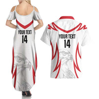 Jordan Football Custom Couples Matching Summer Maxi Dress and Hawaiian Shirt Go The Chivalrous Ones - Wonder Print Shop