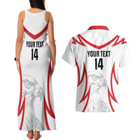 Jordan Football Custom Couples Matching Tank Maxi Dress and Hawaiian Shirt Go The Chivalrous Ones - Wonder Print Shop