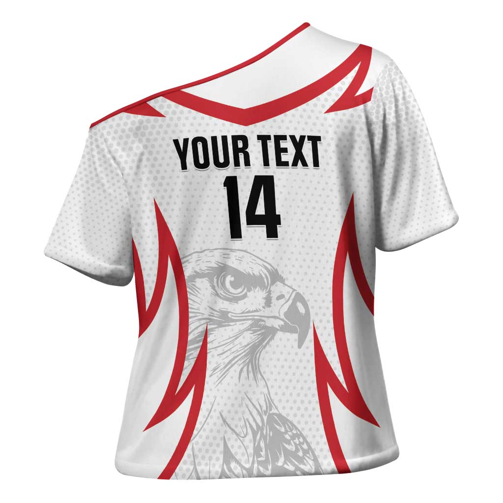 Jordan Football Custom Cross Shoulder Shirt Go The Chivalrous Ones - Wonder Print Shop