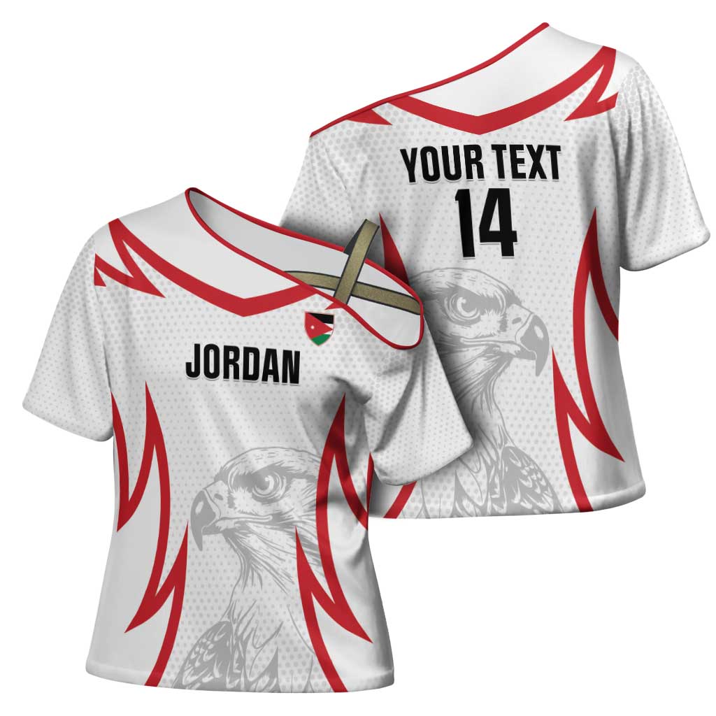 Jordan Football Custom Cross Shoulder Shirt Go The Chivalrous Ones - Wonder Print Shop