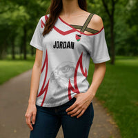 Jordan Football Custom Cross Shoulder Shirt Go The Chivalrous Ones - Wonder Print Shop