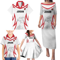 Jordan Football Custom Family Matching Puletasi and Hawaiian Shirt Go The Chivalrous Ones - Wonder Print Shop
