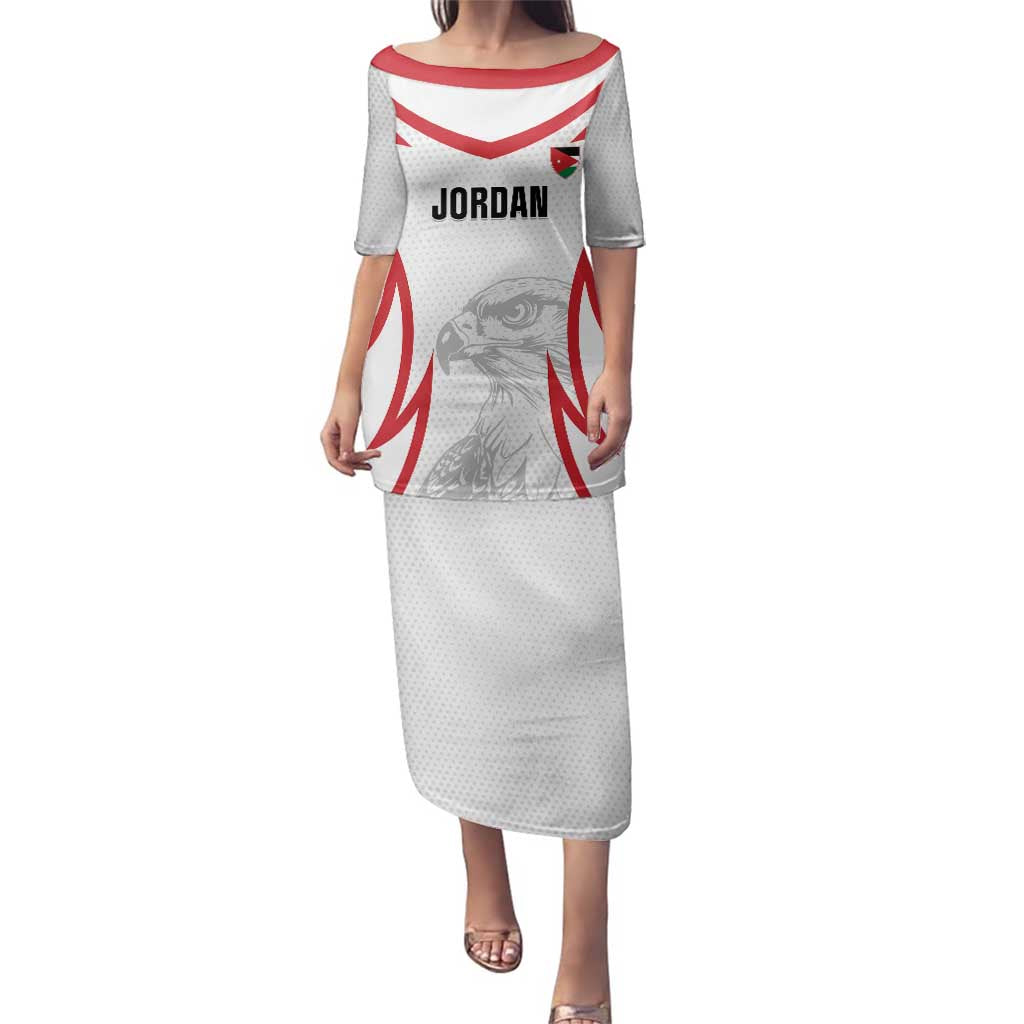 Jordan Football Custom Family Matching Puletasi and Hawaiian Shirt Go The Chivalrous Ones - Wonder Print Shop