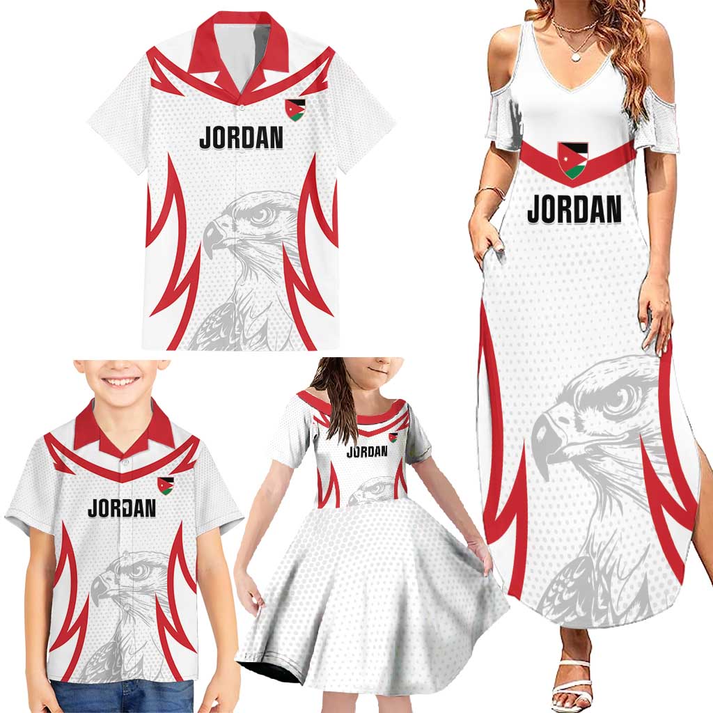 Jordan Football Custom Family Matching Summer Maxi Dress and Hawaiian Shirt Go The Chivalrous Ones - Wonder Print Shop