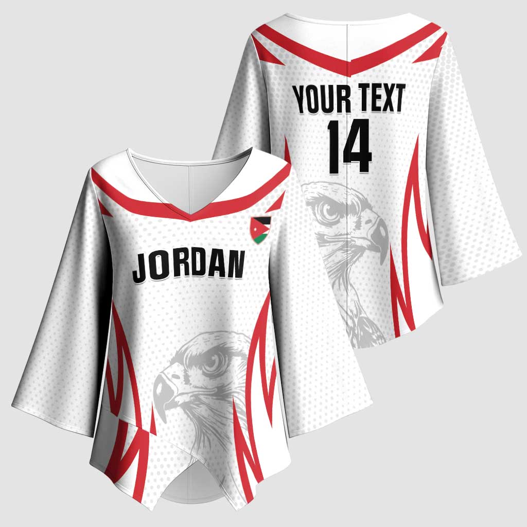 Jordan Football Custom Kimono Sleeve Blouse Go The Chivalrous Ones - Wonder Print Shop