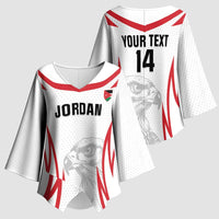 Jordan Football Custom Kimono Sleeve Blouse Go The Chivalrous Ones - Wonder Print Shop