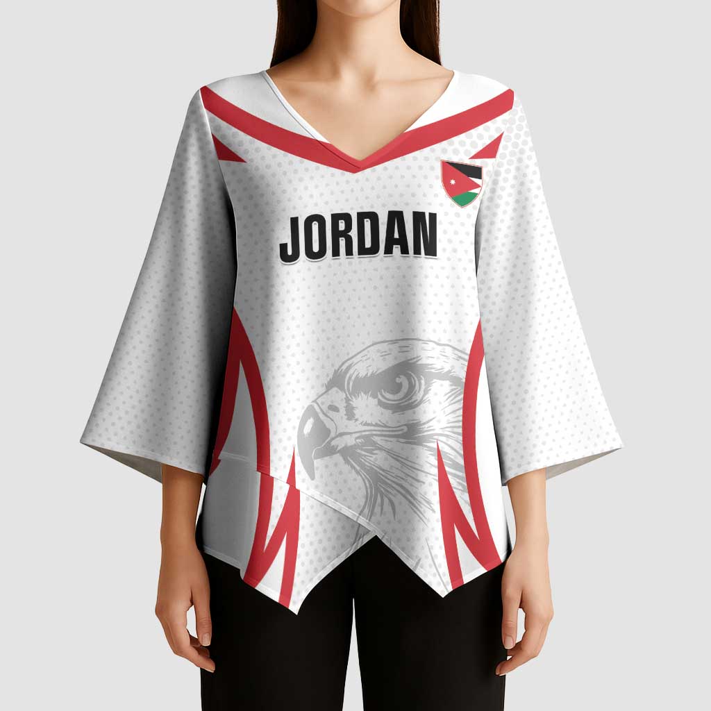Jordan Football Custom Kimono Sleeve Blouse Go The Chivalrous Ones - Wonder Print Shop